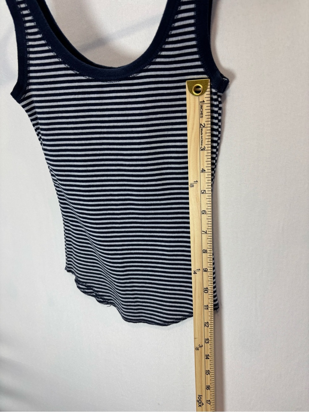 Aerie Ribbed Striped Tank Top Navy White XXS Women’s Stretch - Picture 8 of 11